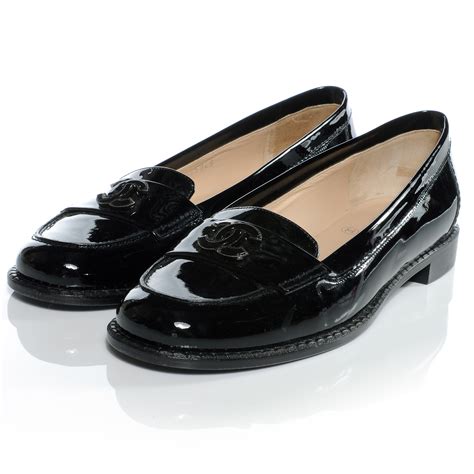 is chanel patent leather durable|Chanel patent leather loafer.